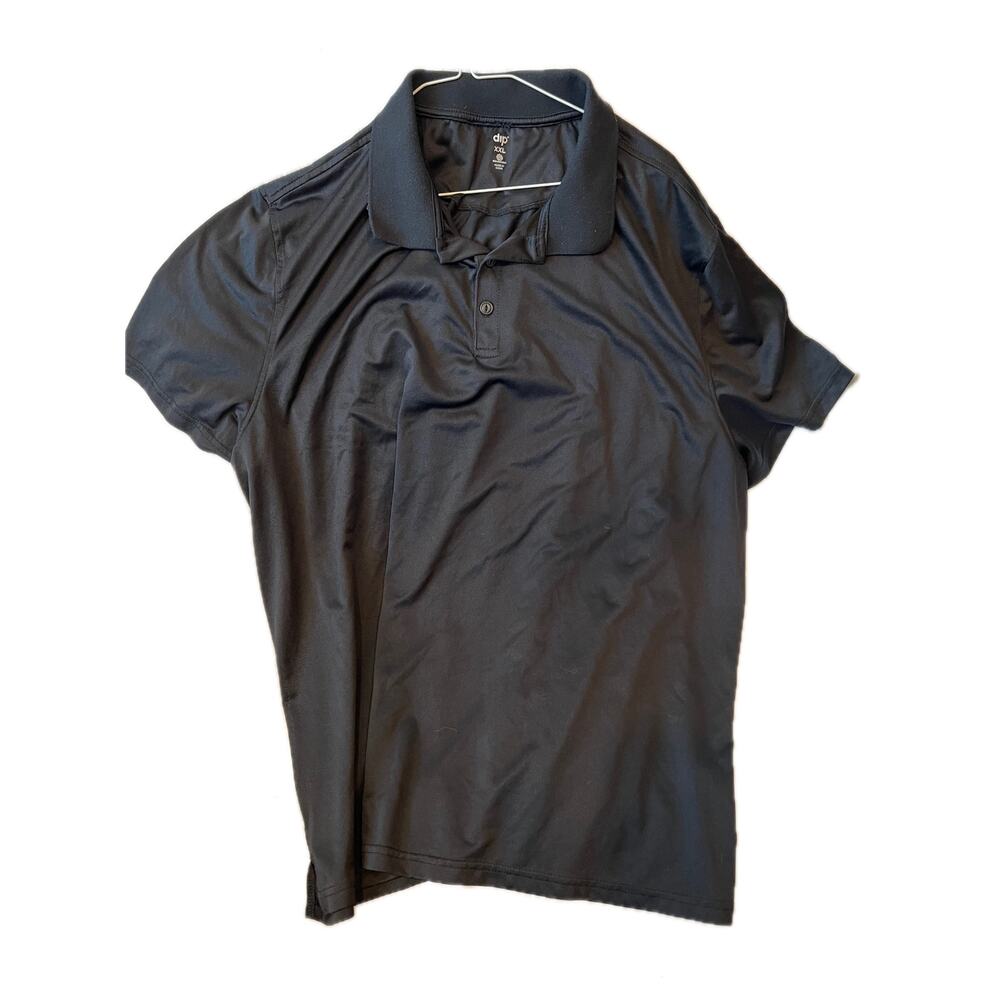 Dip Dri-Fit like Standard FIt Black Golf Shirt Mens XXL
